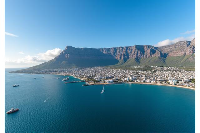 Tafelberg und die Stadt Kapstadt, Südafrika