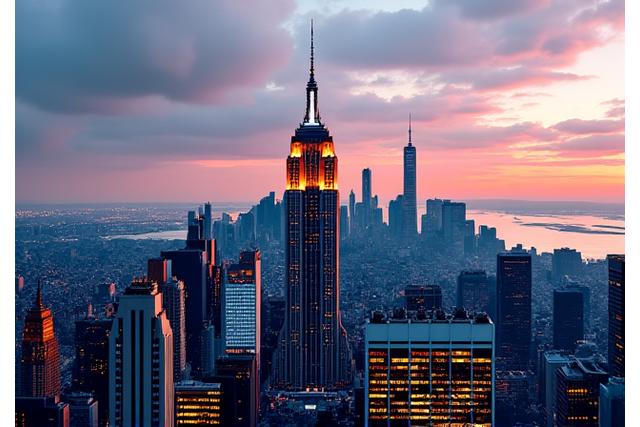 Skyline von New York City mit dem Empire State Building