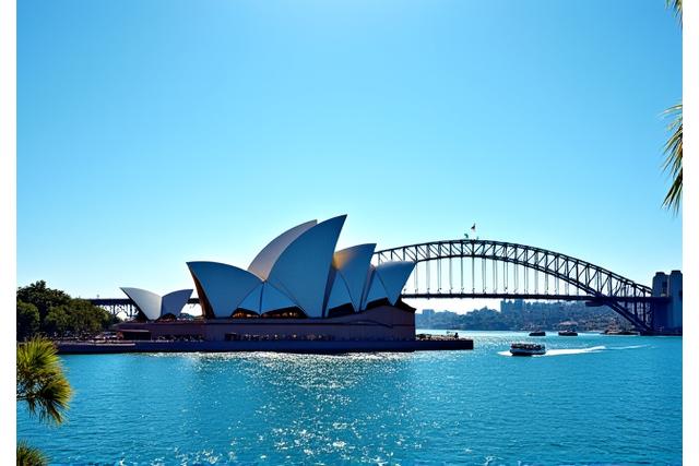 Opernhaus in Sydney, Australien, am Wasser