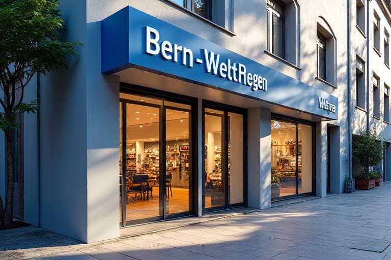 Frontansicht des Bern-Welt Reisen Büros in Bern, einladend und modern